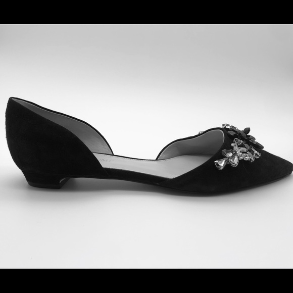 Ivanka Trump Shoes - Ivanka Trump "Trika" Embellished d'Orsay Flat